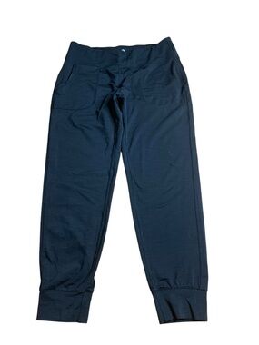 90 Degree by Reflex Black High Waisted Joggers Pants Pockets Size L